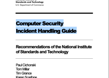 Computer Security Incident Handling Guide