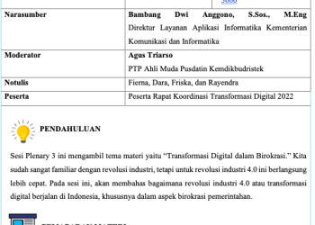 Transformasi Digital dalam Birokrasi.